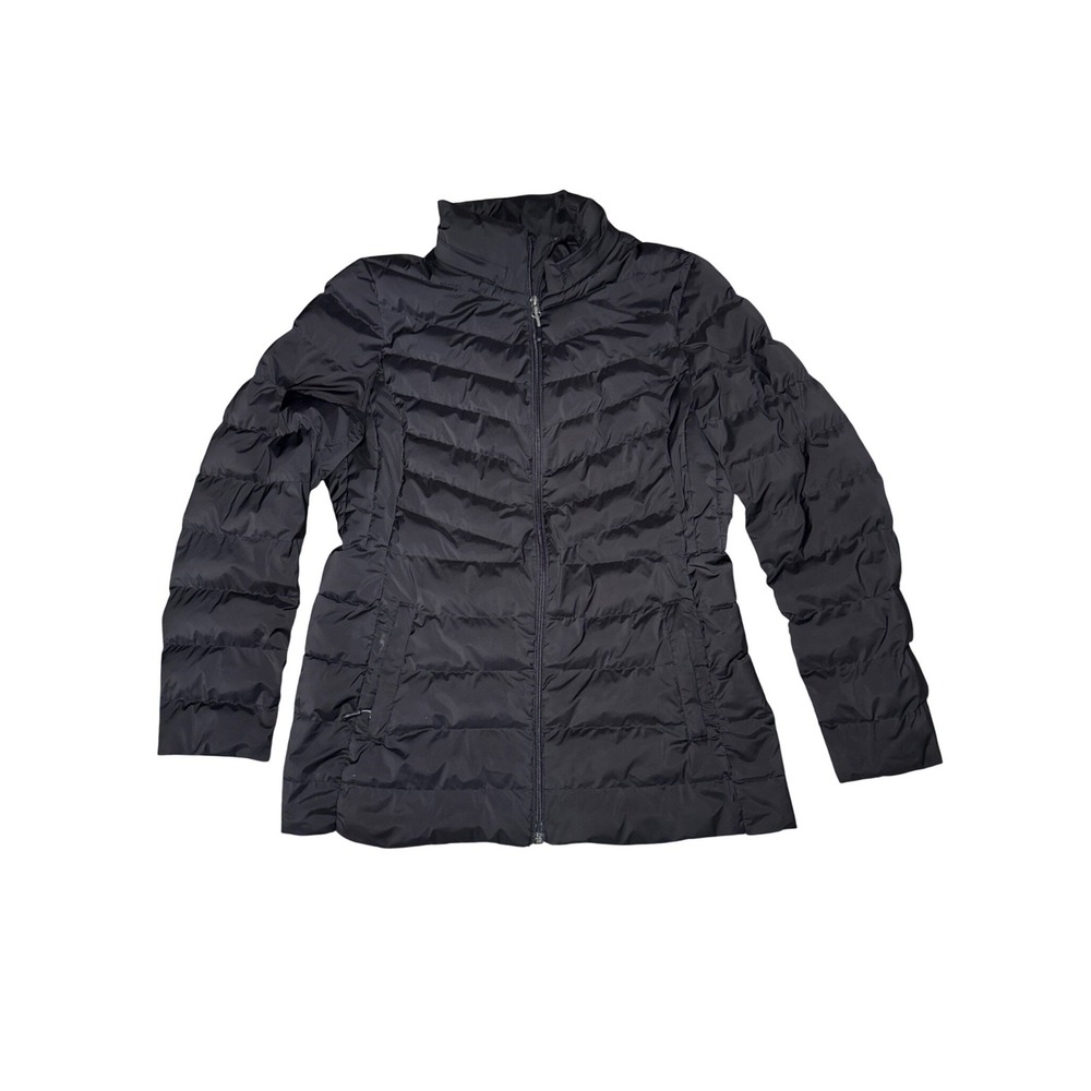 32 Degrees Heat Womens Black Quilted Puffer Lightweight Jacket Full Zip Large